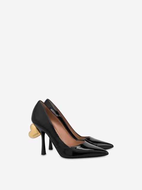 Moschino SWEET HEART PATENT LEATHER PUMPS