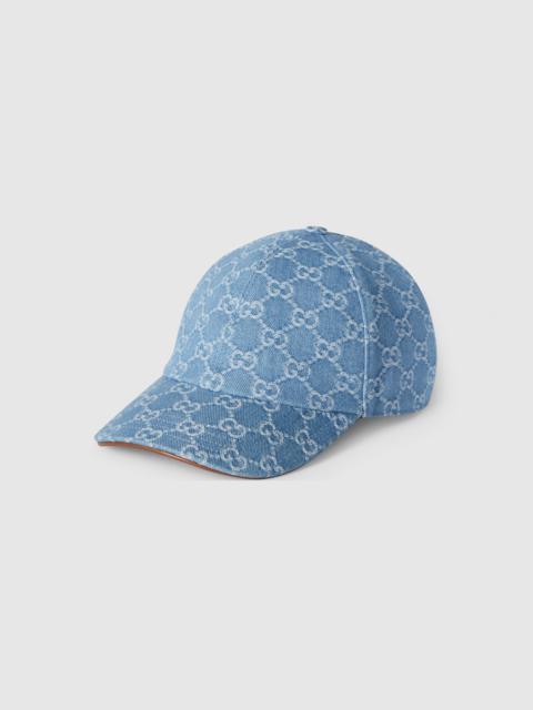 GG denim baseball hat with Horsebit