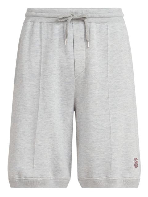 Brunello Cucinelli logo-embroidered shorts