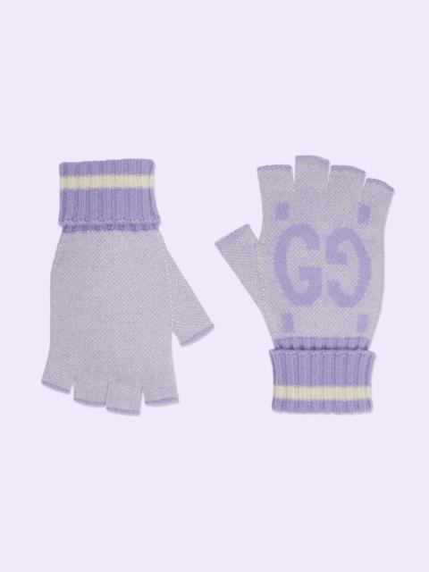 GUCCI GG cashmere fingerless gloves