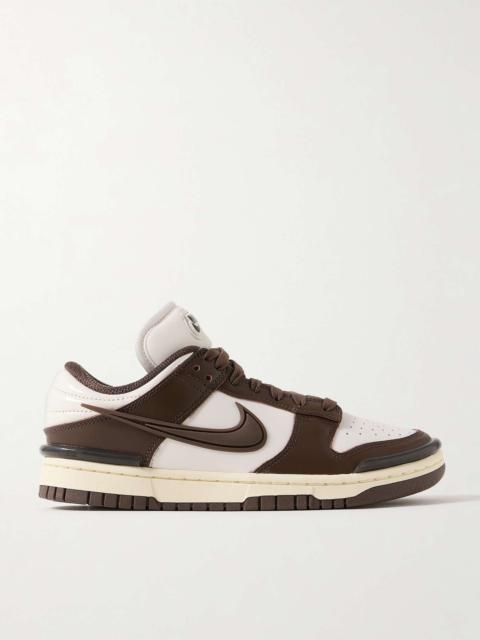 Nike Dunk Low Twist rubber-trimmed leather sneakers