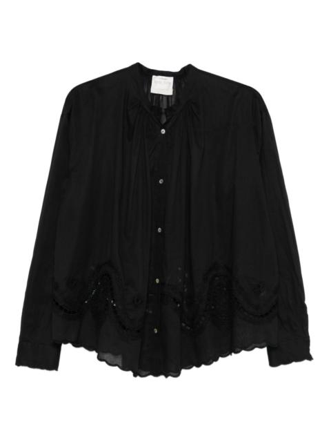 forte_forte eyelet embroidered shirt
