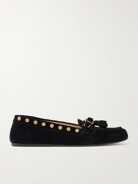 Isabel Marant Faxel Embellished Suede Loafers