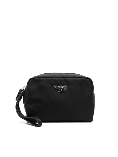 EMPORIO ARMANI Travel Essentials small washbag in recycled nylon