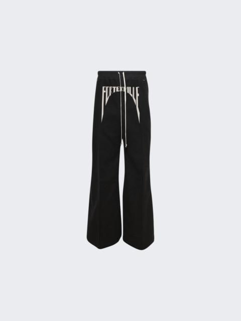 Rick Owens Porterville Wide Heavy Cotton Pants Black And Pearl