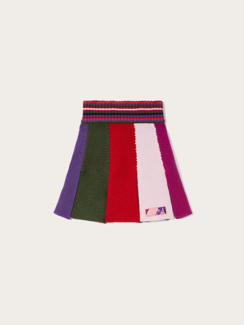 PUCCI COLORBLOCK MINI SKIRT