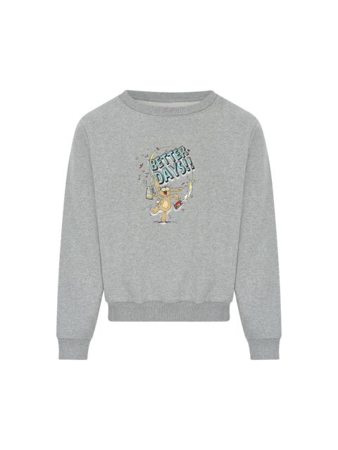 Martine Rose Martine Rose Doll Crew 'Grey Marl/Better Days Bunny'