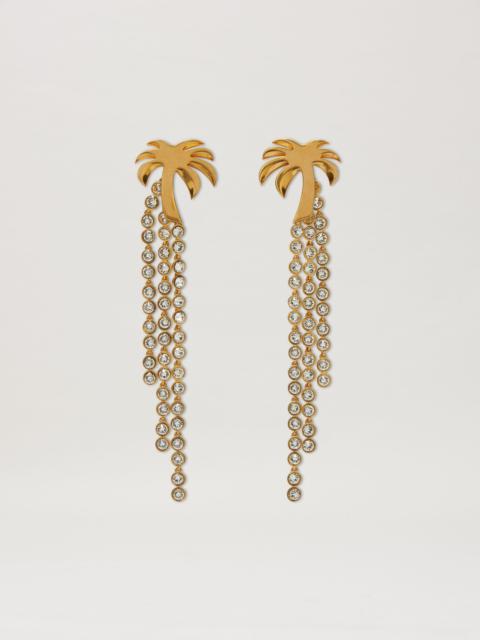 Palm Pendant Strass Earring