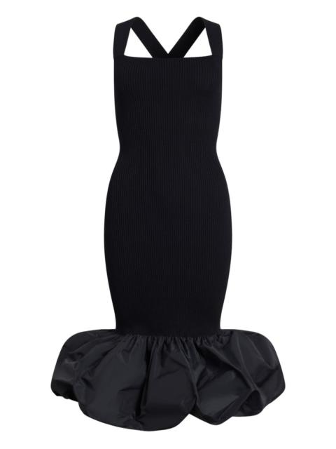 PATOU ruffled-hem midi dress
