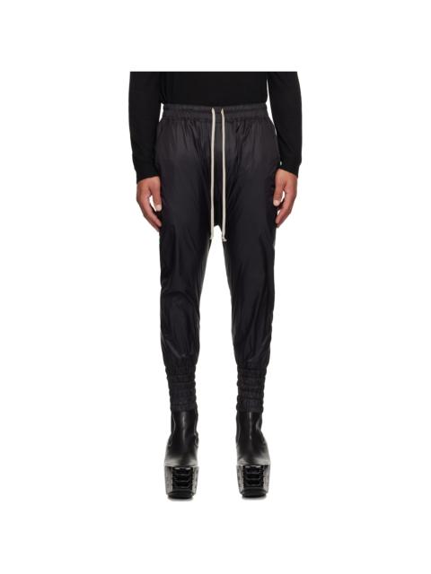 Rick Owens Black Concordians Drawstring Cuffed Trousers