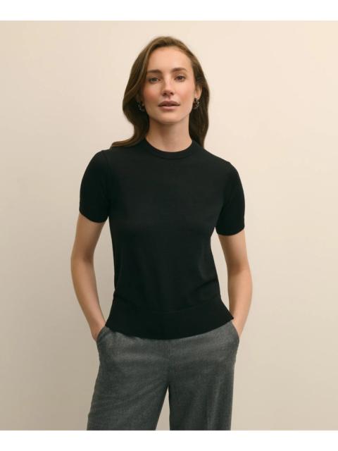 Brooks Brothers Ultimate Merino Wool Short-Sleeve Sweater Shell