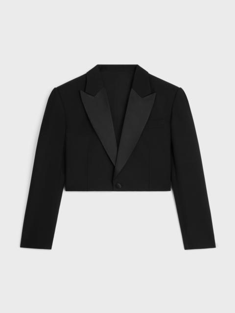CELINE spencer tux jacket IN wool gabardine