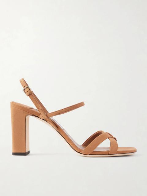 JIMMY CHOO Elsy 85 Suede Sandals