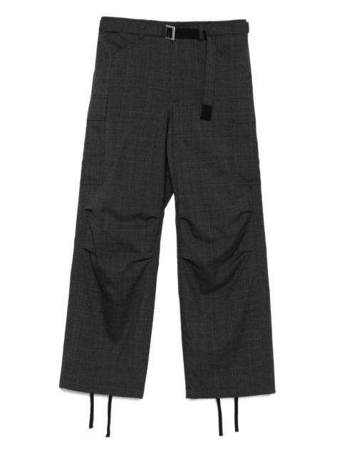 sacai belted cargo trousers