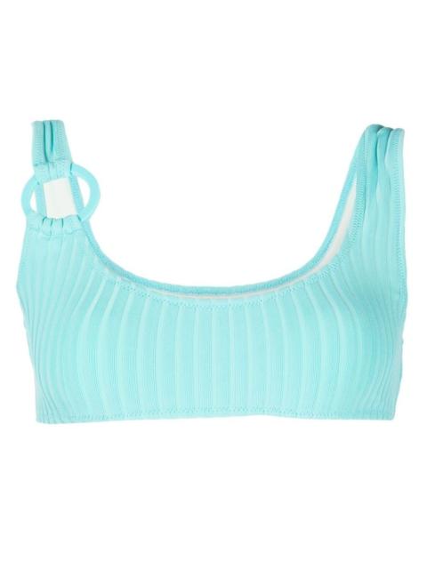 Solid & Striped The Elle square neck ribbed bikini top