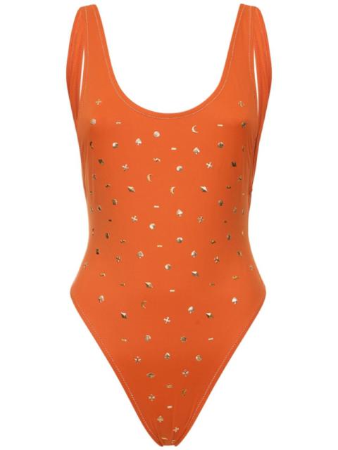 Reina Olga Pamela printed one piece swimsuit
