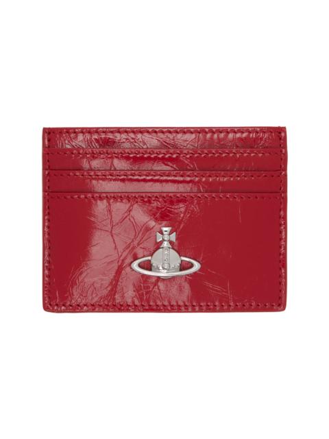 Vivienne Westwood Red Flat Card Holder