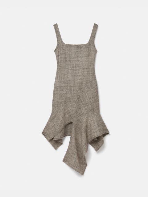 Stella McCartney Wool Mouline Slash Hem Dress