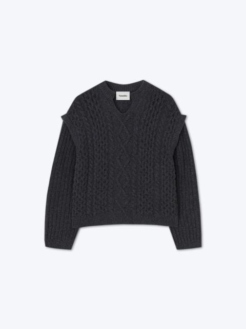 CELSO - CELSO_CHARCOAL_CASHMERE_MERINO_BLEND