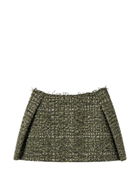 IRO tweed frayed-edge skorts