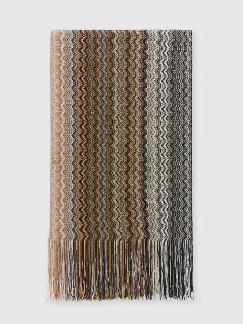 Missoni Viscose-blend scarf with fringes