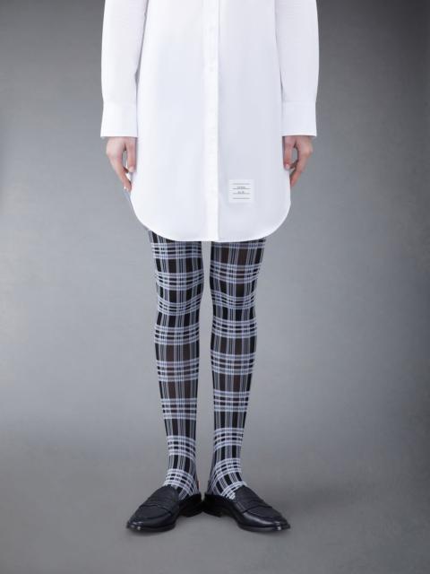 Thom Browne Prince of Wales Check Semi Opaque Tights