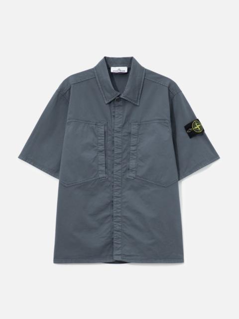 Stone Island SHORT SLEEVES COTTON TWILL SHIRT