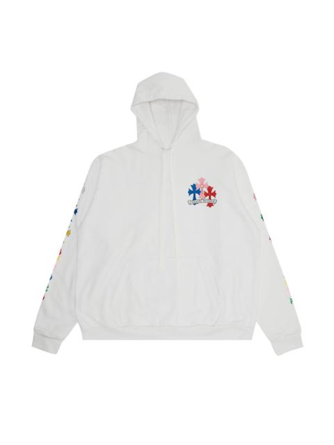 Chrome Hearts Cross Hoodie 'White/Multicolor'