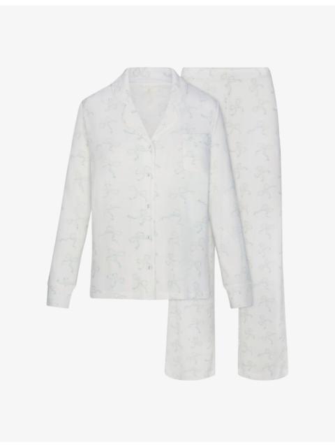 SKIMS Soft Lounge Long-Sleeve Stretch-Modal Sleep Set