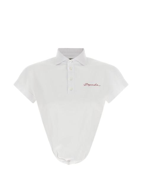 DSQUARED2 logo-embroidered polo shirt