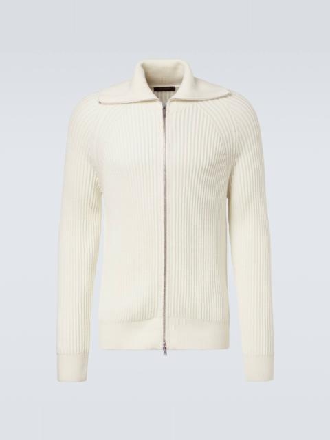 SLOWEAR Virgin wool zip-up cardigan