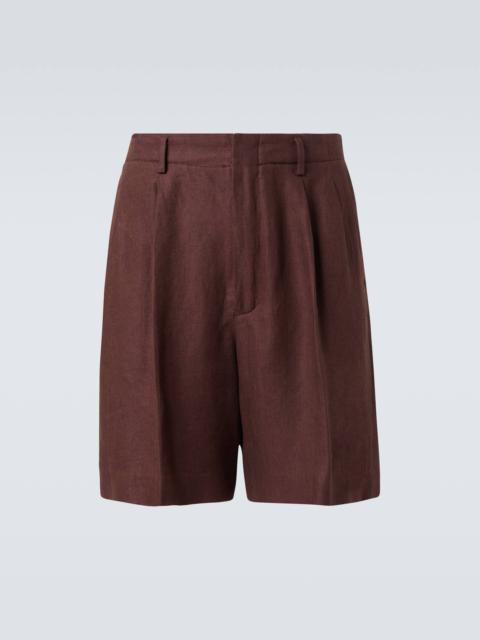Loro Piana Joetsu flax Bermuda shorts