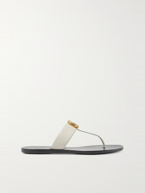 GUCCI Marmont logo-embellished leather sandals