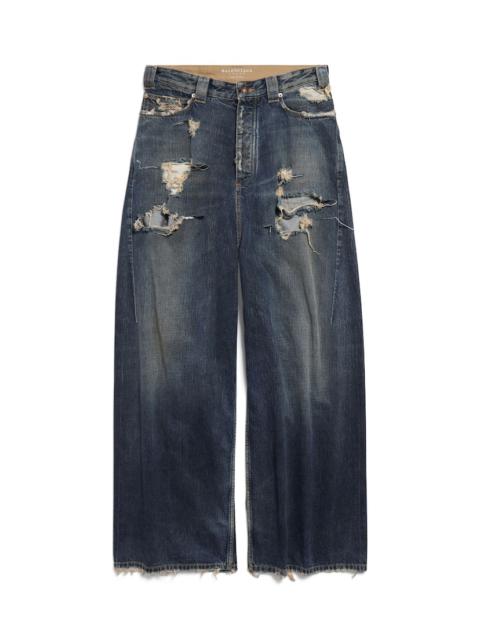 BALENCIAGA Men's Baggy Pants in Blue