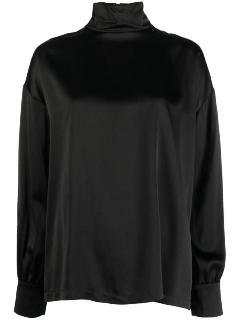 FABIANA FILIPPI high-neck satin blouse