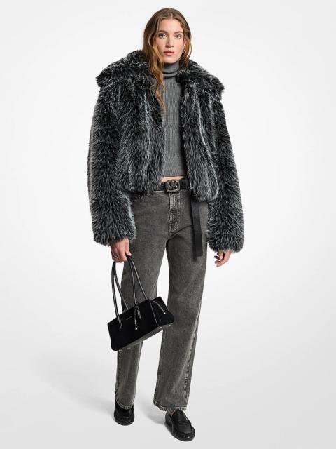 MICHAEL KORS Faux Fur Blouson Jacket