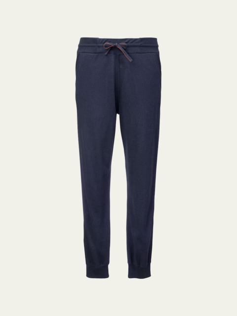 Loro Piana Men's Portland Cashmere and Silk Drawstring Trousers