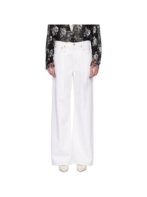 R13 SSENSE Exclusive White Baggy Damon Jeans