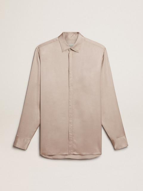 Golden Goose Boyfriend shirt in powder-pink viscose