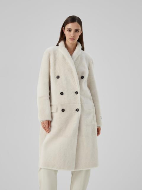 Brunello Cucinelli Reversible shearling coat with Precious patch