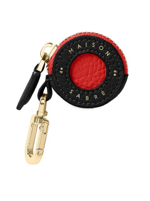 MAISON de SABRÉ Women's Leather AirTag Charm - Pomegranate Caviar