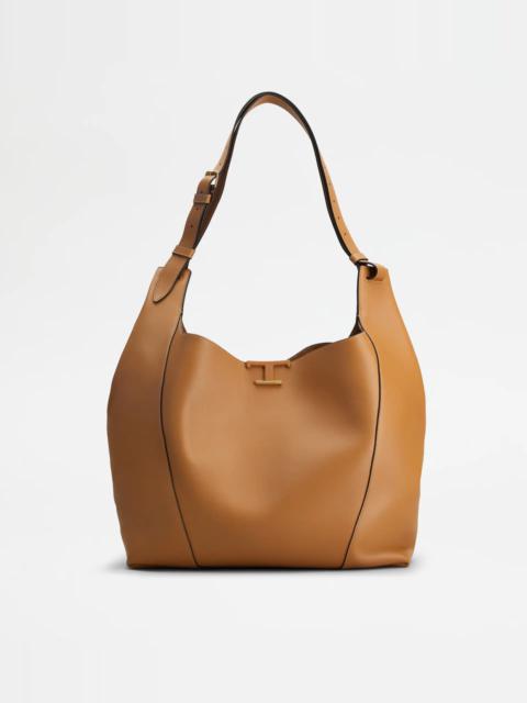 Tod's TIMELESS BAG IN LEATHER LARGE - BROWN