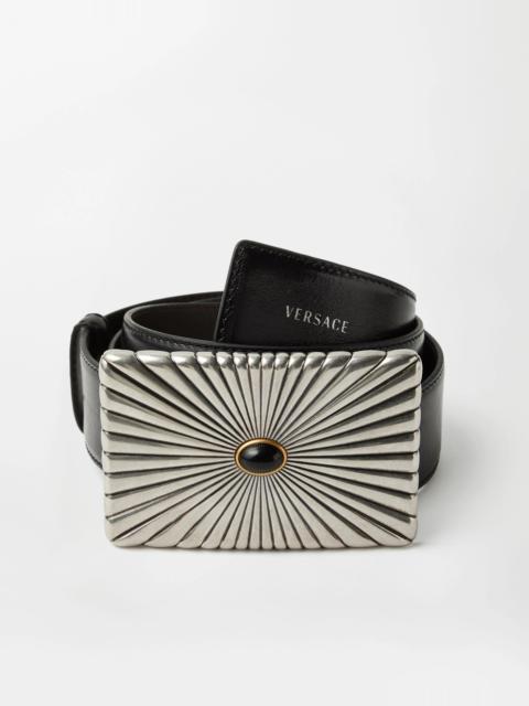 VERSACE Leather Belt 4 cm