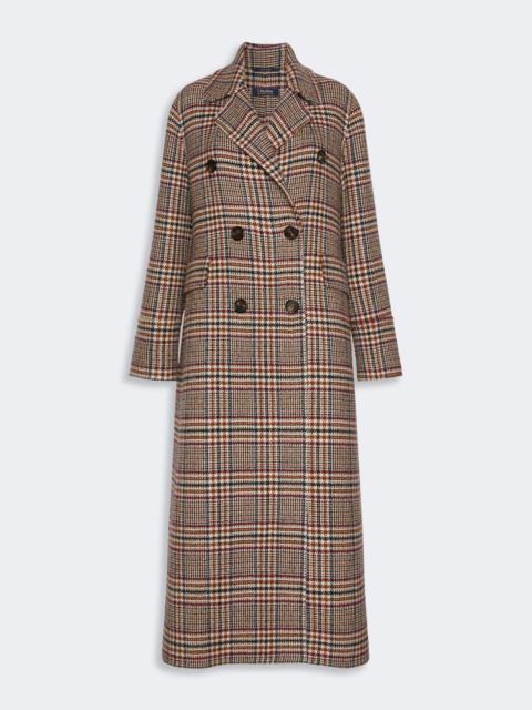 'S Max Mara CRISTINA Chequered double wool coat - ULTRAMARINE