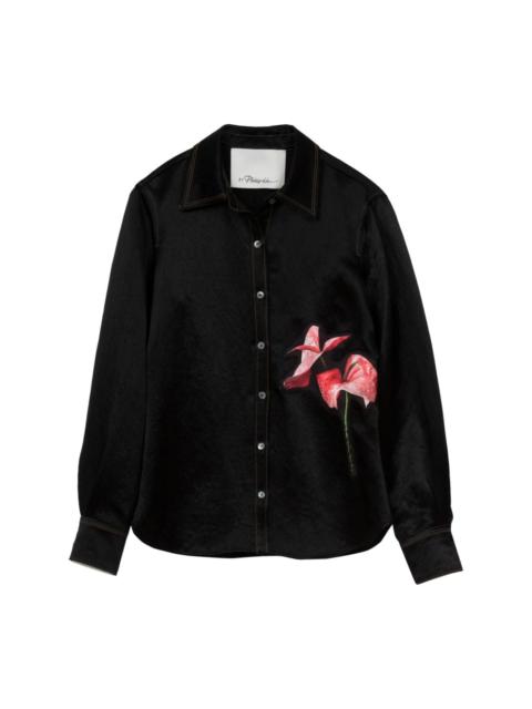 3.1 Phillip Lim floral-print spread-collar shirt