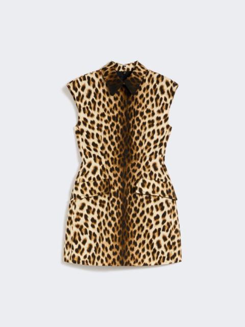 Sportmax Sleeveless hourglass dress in cotton - camel