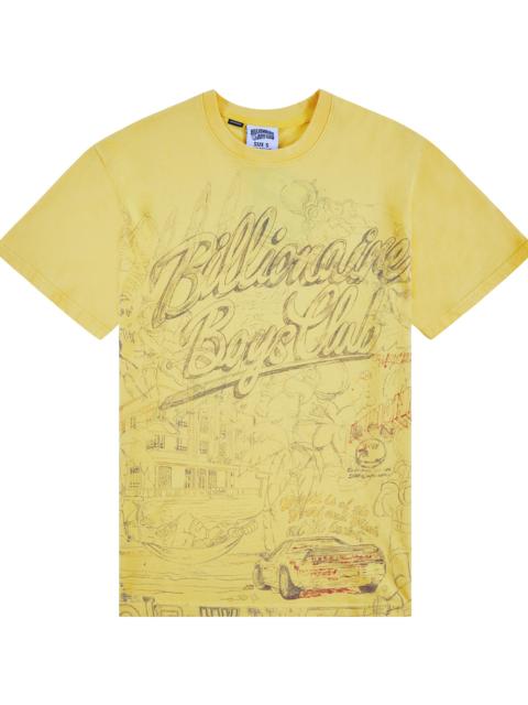 BILLIONAIRE BOYS CLUB Sketch Tee "Pale Marigold" 861 3312 PALE