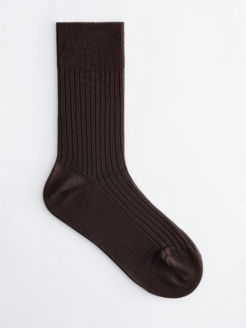 & Other Stories Ribbed Silk Socks