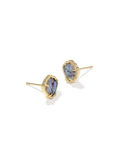 KENDRA SCOTT Brynne Shell Gold Stud Earrings