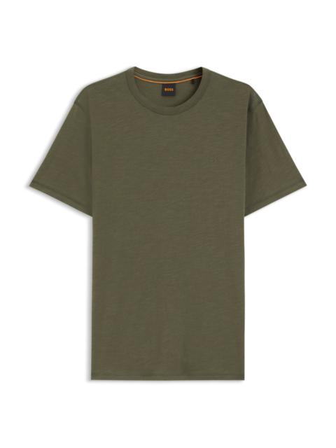 BOSS COTTON JERSEY T-SHIRT WITH LOGO DETAIL